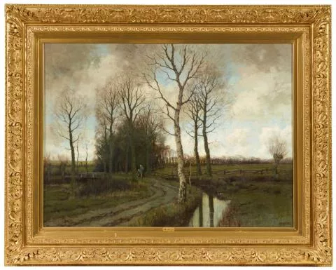 Arnold Marc Gorter — Herbstlandschaft mit Bachlauf