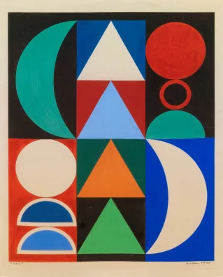 Auguste Herbin — Schwarz, 1947