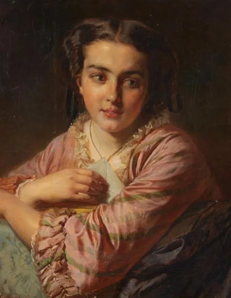 Felix Schlesinger — Porträt einer jungen Frau