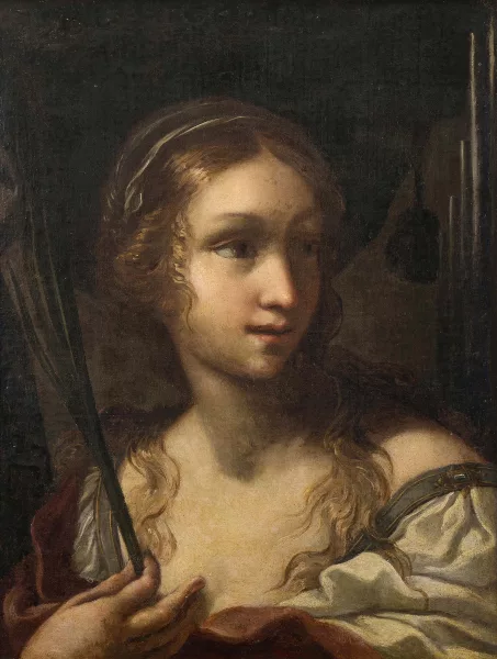 Elisabetta Sirani — und Werkstatt Heilige Caecilia mit Palmwedel und Orgel