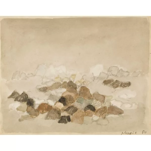 Zoran Mušič — Paysage rocheux