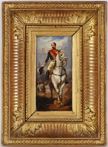 Charles Porion — Portrait équestre de Napoléon III devant les Invalides