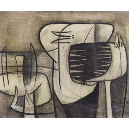 Roberto Crippa — Composition abstraite de figures