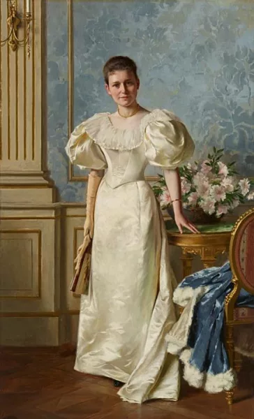 Max Volkhart — Portrait der Elisabeth Johanna Adele von Wedderkop, geb. Koenigs