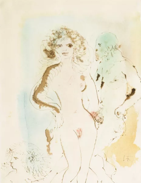 argentinar jatorriko frantses pintorea — Donna e uomo nudi