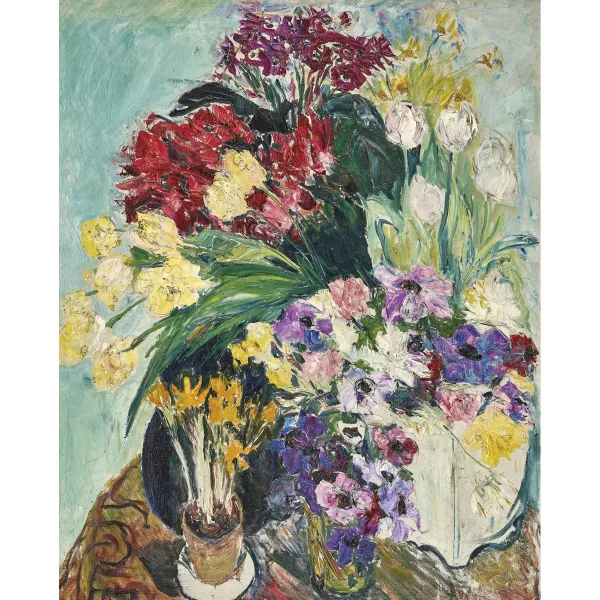 Augusta Zitzewitz — Üppiges Blumenstillleben.