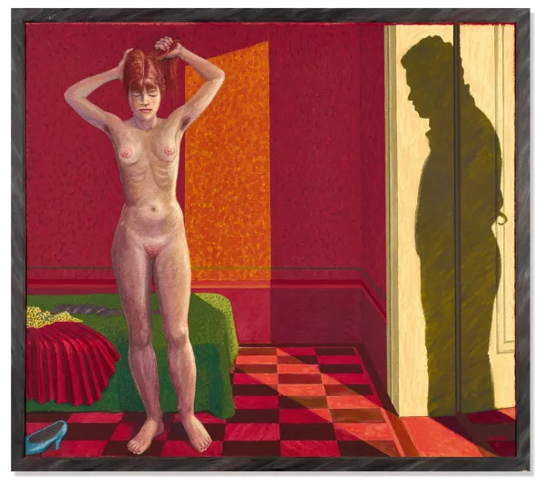 Hermann Albert — Akt im Zimmer und Schatten, 1981