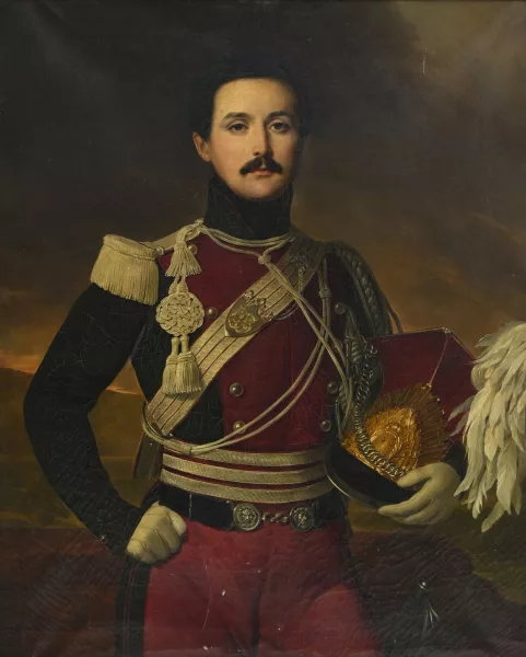 Henri-Joseph Hesse — Officier du corps des lanciers de la Garde Royale époque 1ère Restauration