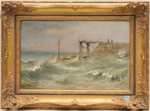 Eugène Berthelon — Stürmische See