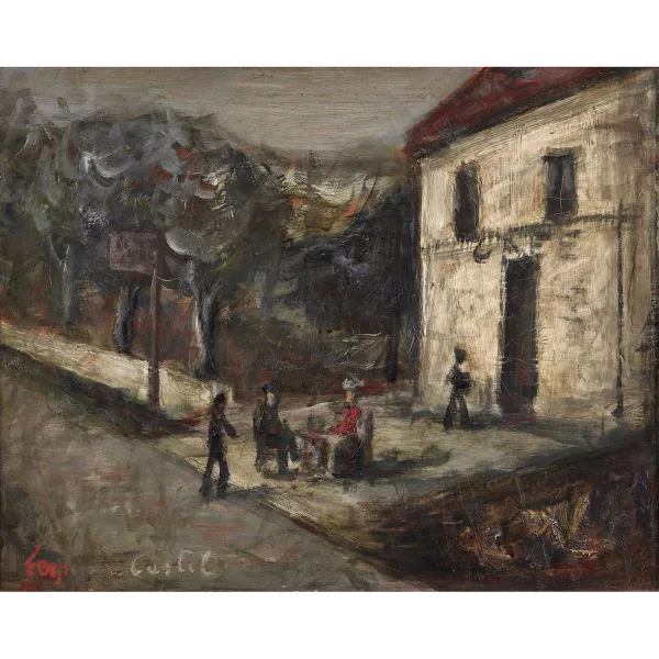 Moshé Castel — Café au Beaulieu de Safed.