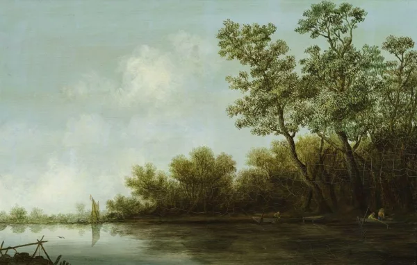 Jan van Goyen — D’après Jan van Goyen — Pêcheurs près de la rive
