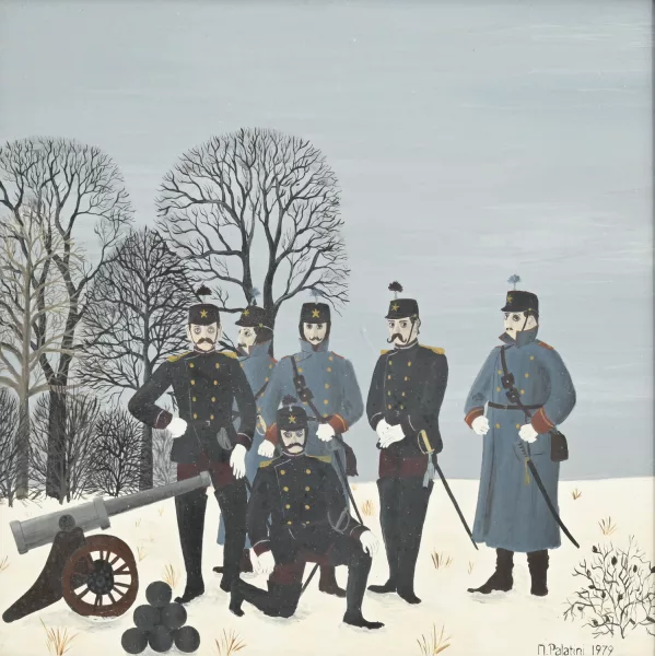 Maria Palatini — , Soldats dans un paysage d'hiver,