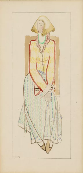 Joseph Csaky — Femme assise,