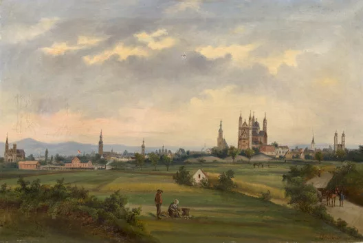 Nicolaus Berkhout — Ansicht von Worms, 1852