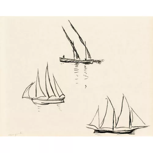 Albert Marquet — Trois voiliers