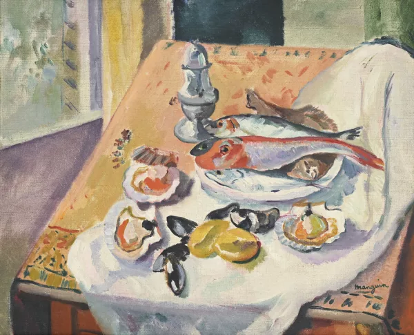 Henri Manguin — "Coquilles Saint-Jacques et rougets",