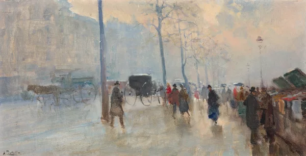 Attilio Pratella — Bouquinistes, Paris