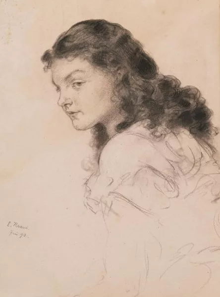 Ludwig Knaus — Bildnis einer jungen Frau