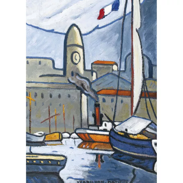 Louis Mathieu Verdilhan — Der Hafen von Marseille.