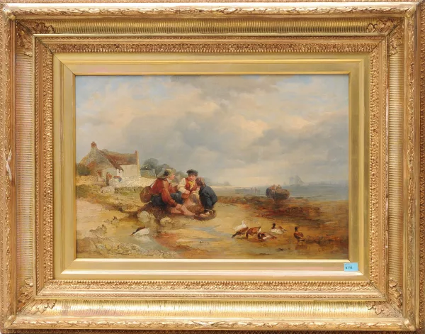 Edward Duncan — Drei Knaben am Strand