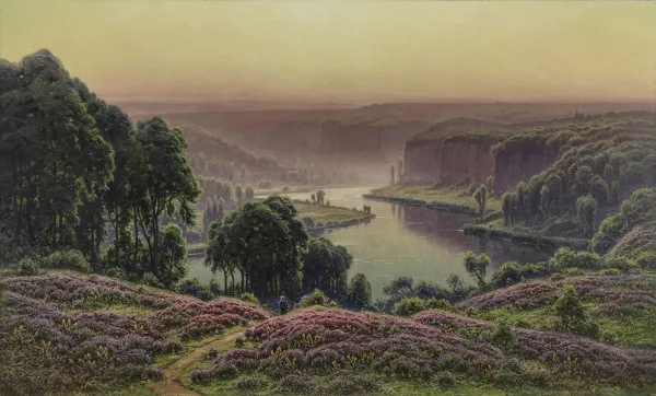 William Didier-Pouget — Bruyères en fleurs le matin