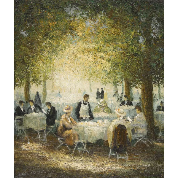 Johann Alexander Thiele — Scène de jardin à bière munichois