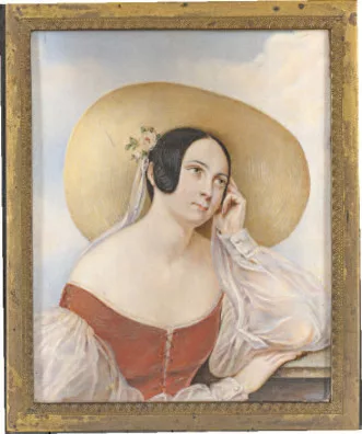 Johann Stephan Decker — Gürtelbild einer jungen Dame