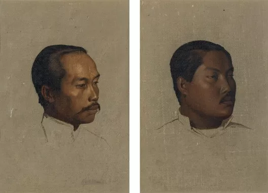 Jean-Léon Gérôme — Deux études de personnage siamois