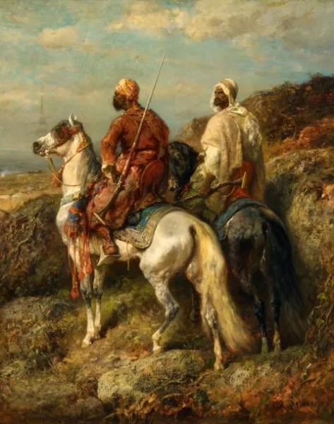 Adolf Schreyer — Zwei arabische Reiter
