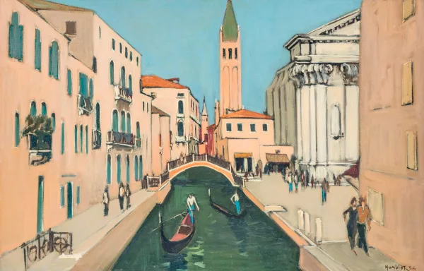Robert Humblot — Rio di San Barnaba" à Venise,