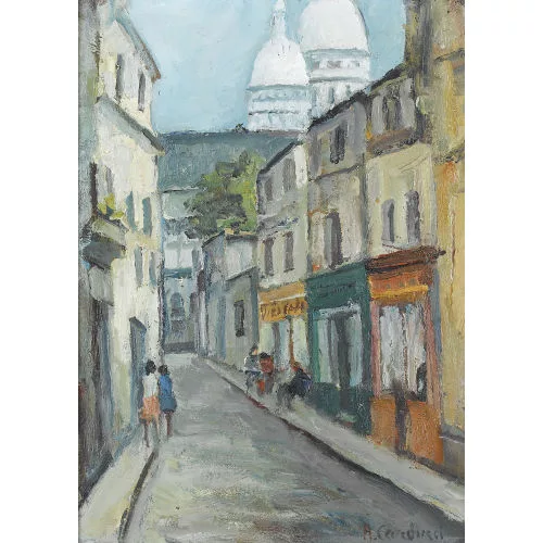 Adolfo Carducci — Vue de rue à Montmartre