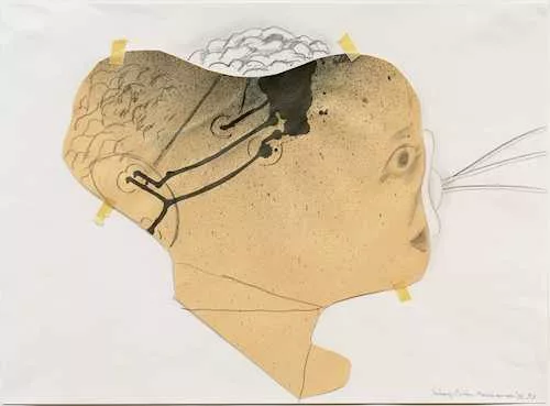 Maria Lassnig — Sciencefiction Nasenansauge. 1993.