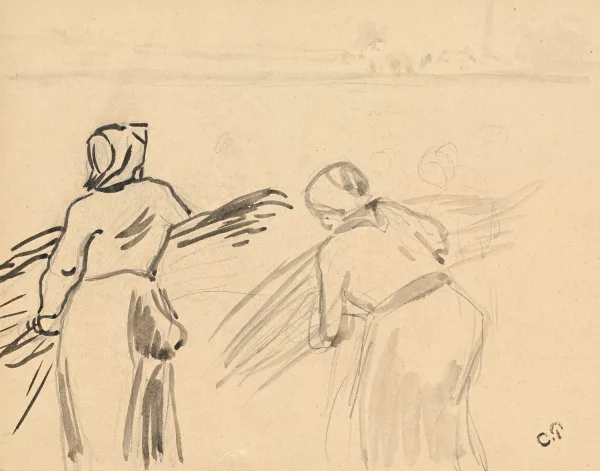 Camille Pissarro — "Etudes de moissonneurs"