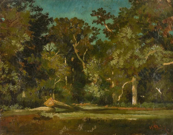 Narcisse Virgilio Díaz — Attributed to Narcisse Díaz de la Peña — Woodland landscape