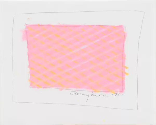 Jeremy Moon — 5 dessins : Sans titre, 1971 (4) ; Sans titre, 1972