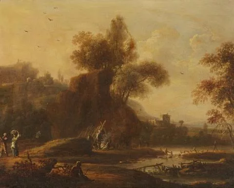 Johann Alexander Thiele — Landschaft an einem Fluss