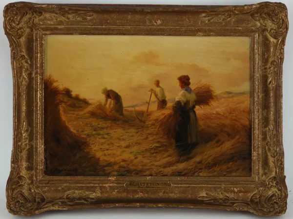 Ernest Chateignon — Ernest Chateignon (1863-c.1910), \\La moisson\\,