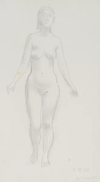 Gerhard Marcks — Nu féminin debout, 1960