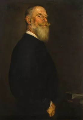 Franz von Lenbach — Dreiviertelporträt eines bärtigen Mannes, 1894