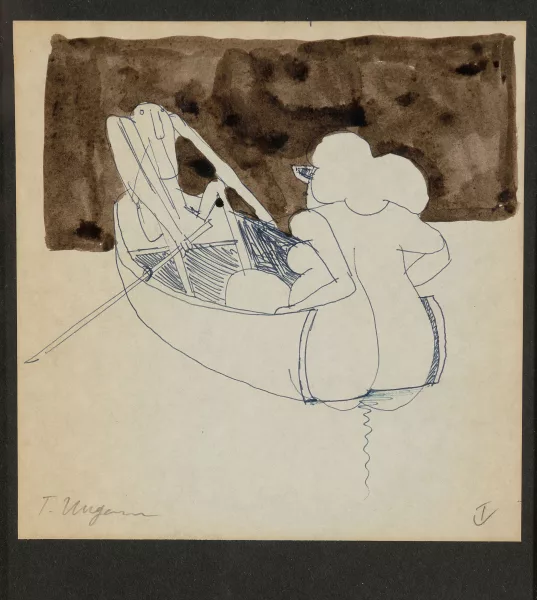 تومی اونگرر — Rowing a boat