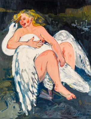 Edward Dwurnik — Leda, 1991