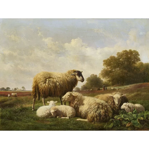 Hendrikus Sande Bakhuyzen — Schafe auf der Weide.