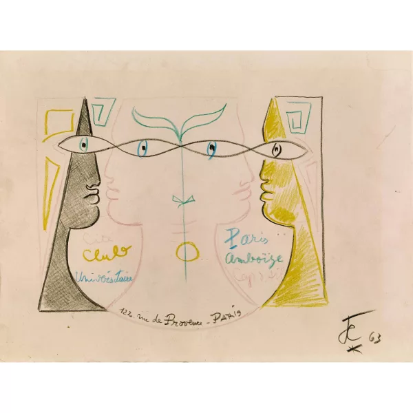 Jean Cocteau — Durch die Augen verbundene Gesichter