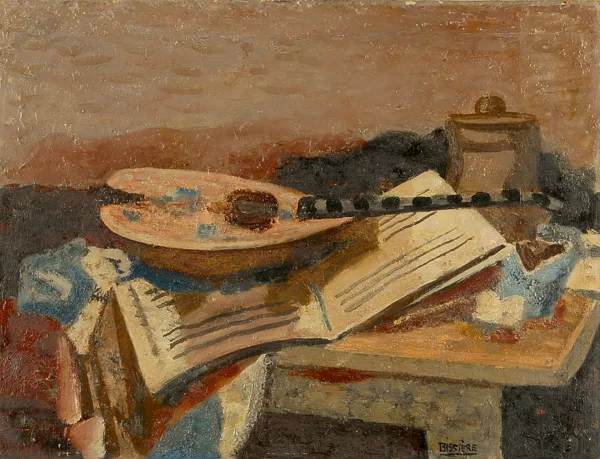 Roger Bissière — Stillleben mit Mandoline