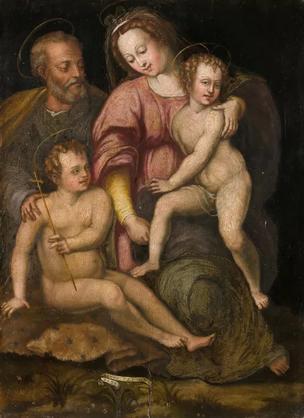 Bronzino — in der Art Heilige Familie mit Jesus- und Johannesknaben
