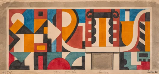 Auguste Herbin — Dekorationsentwurf, 1926