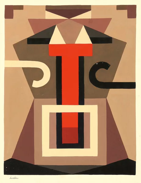 Auguste Herbin — Composition, 1921