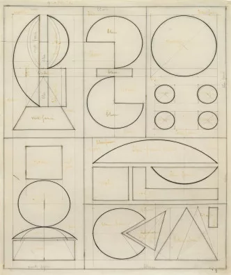 Auguste Herbin — Vier, 1957