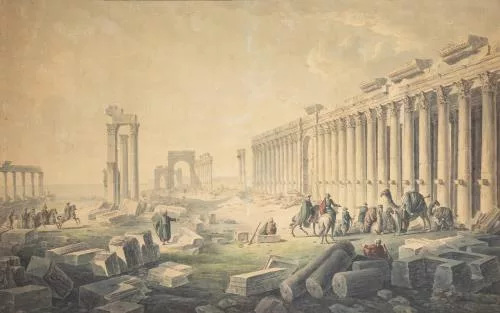 Louis-François Cassas — Les ruines de Palmyre en 1821