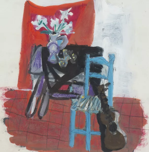 Antoni Clavé — Antoni CLAVÉ (1913-2005), “Blue chair”